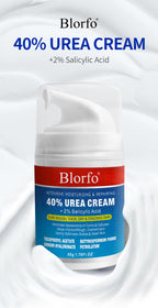 Blorfo 40% Urea Cream with 2% Salicylic Acid - Intensive Moisturizing & Exfoliating Formula for Calluses & Dry Skin - 3.52oz