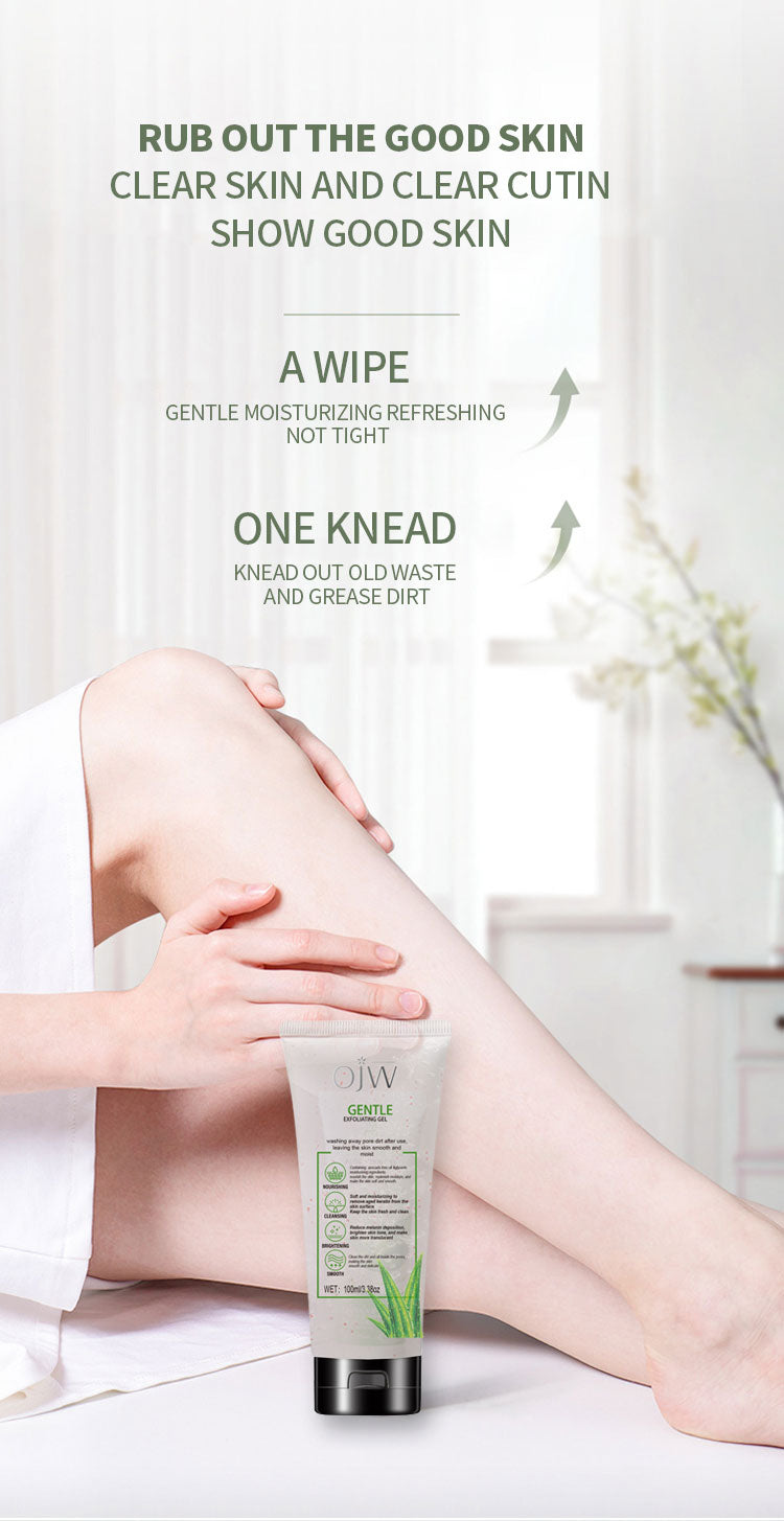 Deep Clean Pores & Brighten Skin! OJW Gentle Exfoliator with Shea Butter  For Face/Body, 3.38oz