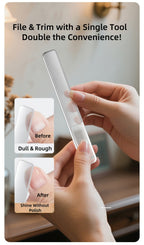 2-Piece Cello Stainless Steel Nail Clippers kit with 3x Magnifying Mirror, Splash-Proof with Nail Storage Box, Bottle Opener Function + Nano Glass Fil