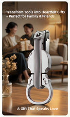 2-Piece Cello Stainless Steel Nail Clippers kit with 3x Magnifying Mirror, Splash-Proof with Nail Storage Box, Bottle Opener Function + Nano Glass Fil