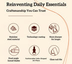 2-Piece Cello Stainless Steel Nail Clippers kit with 3x Magnifying Mirror, Splash-Proof with Nail Storage Box, Bottle Opener Function + Nano Glass Fil