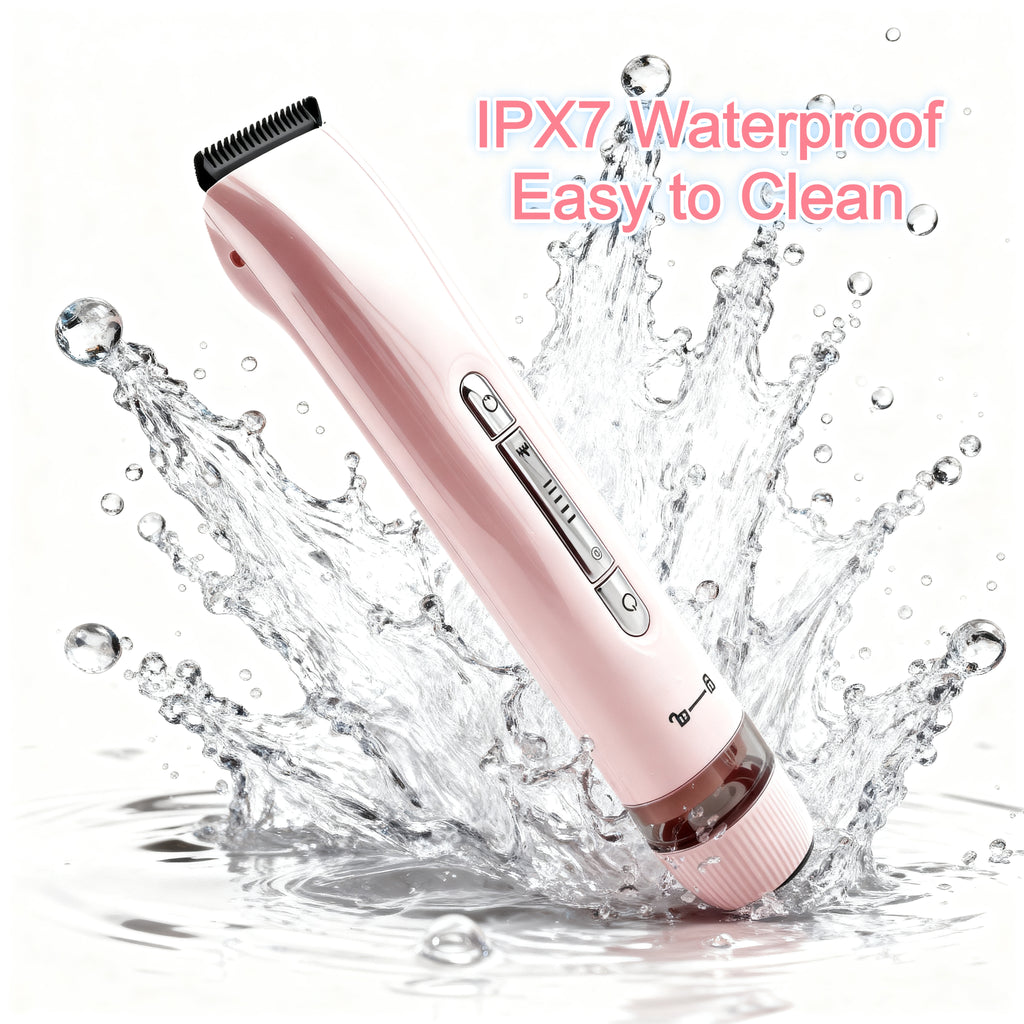 SolaceBody 2-in-1 Bikini & Body Hair Trimmer forWomen - Electric Shaver with Dual Heads for Painless Trimming on Bikini Line, Underarms, Legs & Face |lPX7 Waterproof & Rechargeable |Perfect Christmas & New Year Grooming Gift Set