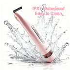 SolaceBody 2-in-1 Bikini & Body Hair Trimmer forWomen - Electric Shaver with Dual Heads for Painless Trimming on Bikini Line, Underarms, Legs & Face |lPX7 Waterproof & Rechargeable |Perfect Christmas & New Year Grooming Gift Set