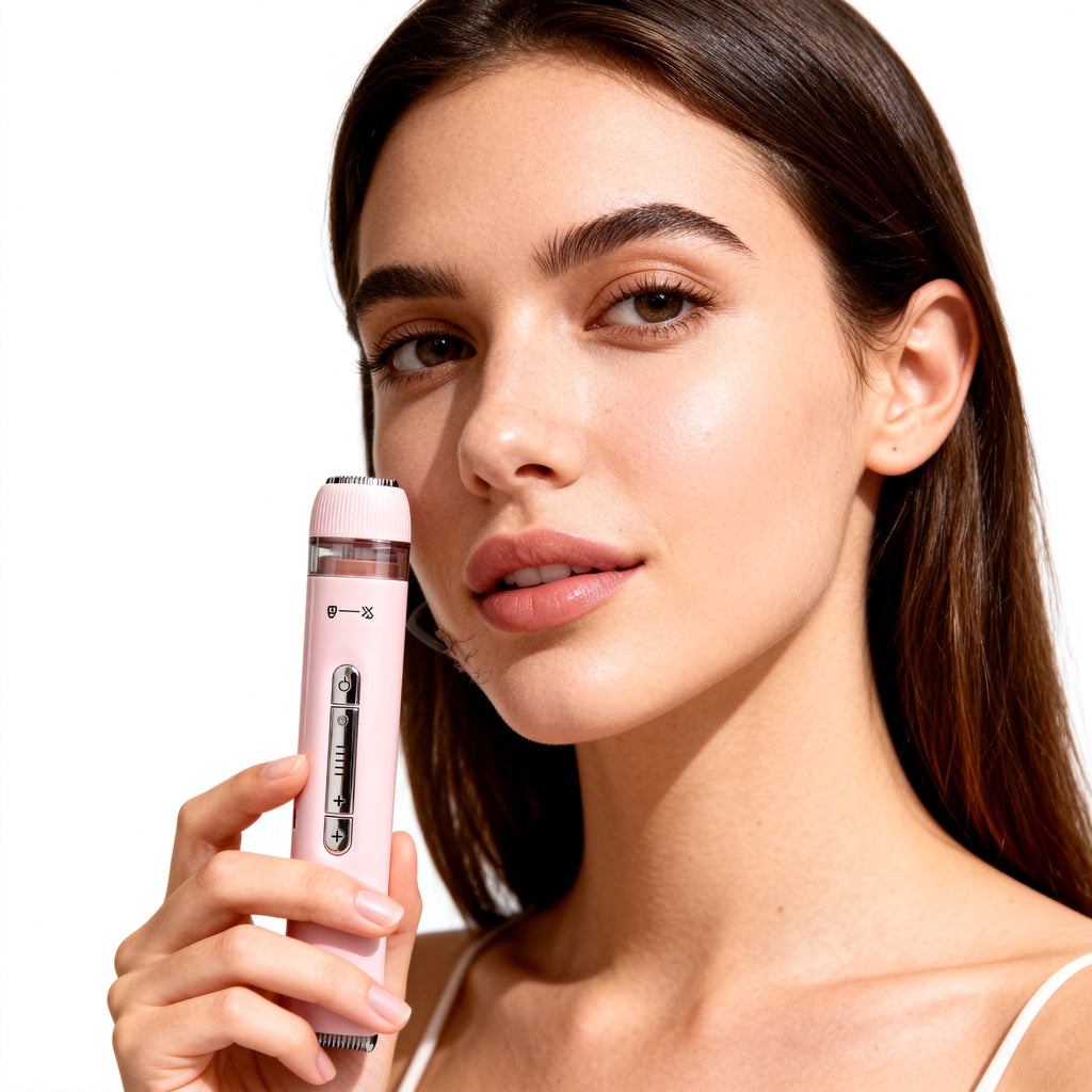 SolaceBody 2-in-1 Bikini & Body Hair Trimmer forWomen - Electric Shaver with Dual Heads for Painless Trimming on Bikini Line, Underarms, Legs & Face |lPX7 Waterproof & Rechargeable |Perfect Christmas & New Year Grooming Gift Set