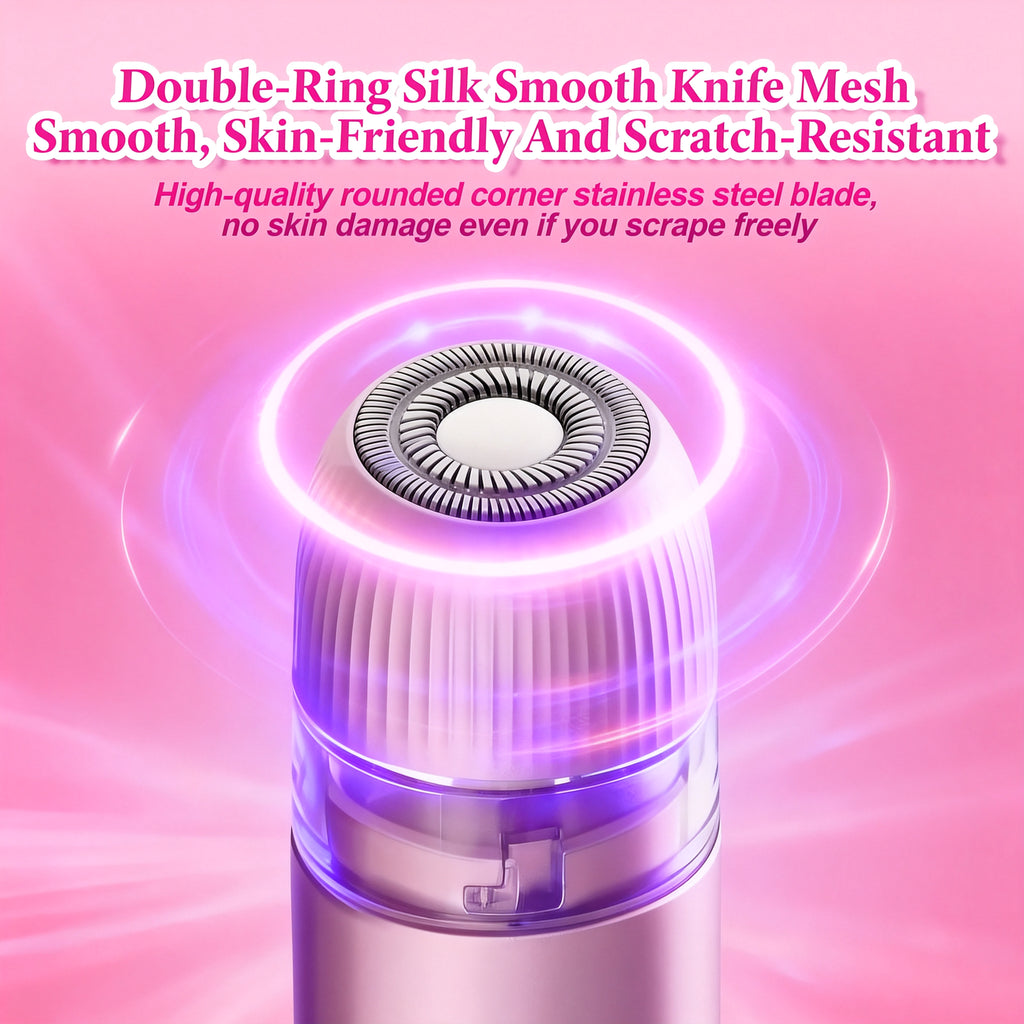 SolaceBody 2-in-1 Bikini & Body Hair Trimmer forWomen - Electric Shaver with Dual Heads for Painless Trimming on Bikini Line, Underarms, Legs & Face |lPX7 Waterproof & Rechargeable |Perfect Christmas & New Year Grooming Gift Set