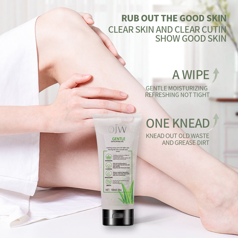 Deep Clean Pores & Brighten Skin! OJW Gentle Exfoliator with Shea Butter  For Face/Body, 3.38oz