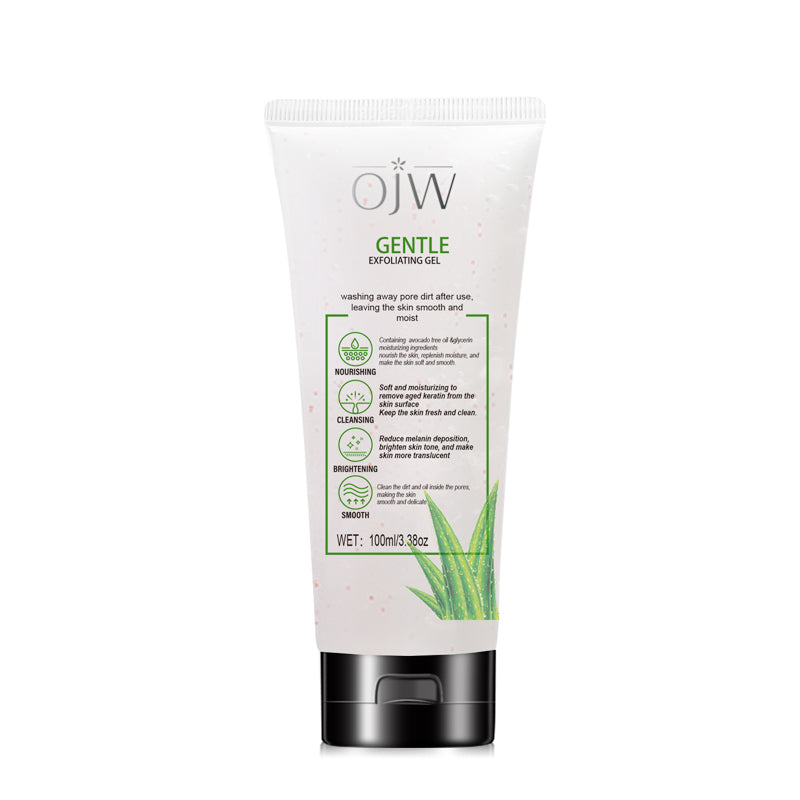 Deep Clean Pores & Brighten Skin! OJW Gentle Exfoliator with Shea Butter  For Face/Body, 3.38oz