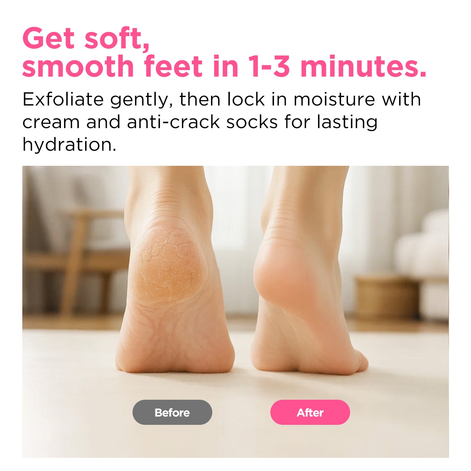 Washable & Reusable Pedicure Kit Hard Skin Remover Nano Glass Foot File - Foot CallusRemover, Durable Foot Scrubber, Dead SkinRemover, Hygienic Pedicure Tool, Long Lasting Foot Buffer, Soft Smooth Feet  Pink