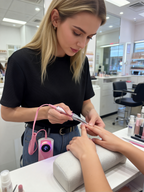 Professional Nail Drill for Perfect Nails 30K RPM,45 Adjustable Speeds, 6 Bits & Bands | Portable,Rechargeable, Low Noise |Salon-Quality Acrylic& Gel Nail Kit, Pink