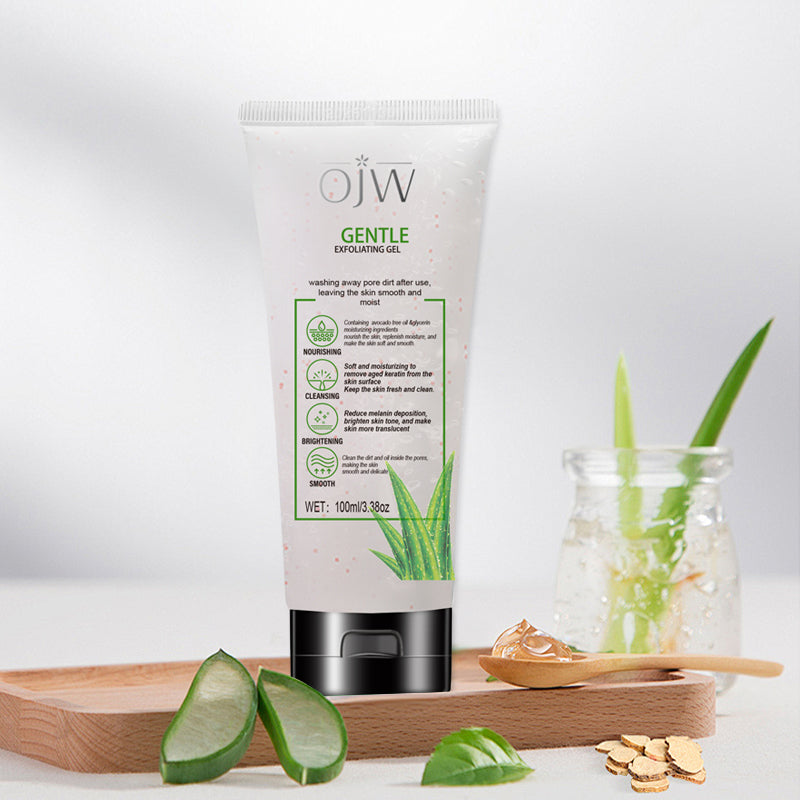 Deep Clean Pores & Brighten Skin! OJW Gentle Exfoliator with Shea Butter  For Face/Body, 3.38oz