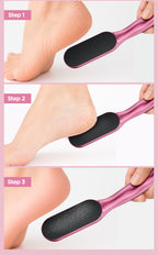 Washable & Reusable Pedicure Kit Hard Skin Remover Nano Glass Foot File - Foot CallusRemover, Durable Foot Scrubber, Dead SkinRemover, Hygienic Pedicure Tool, Long Lasting Foot Buffer, Soft Smooth Feet  Pink